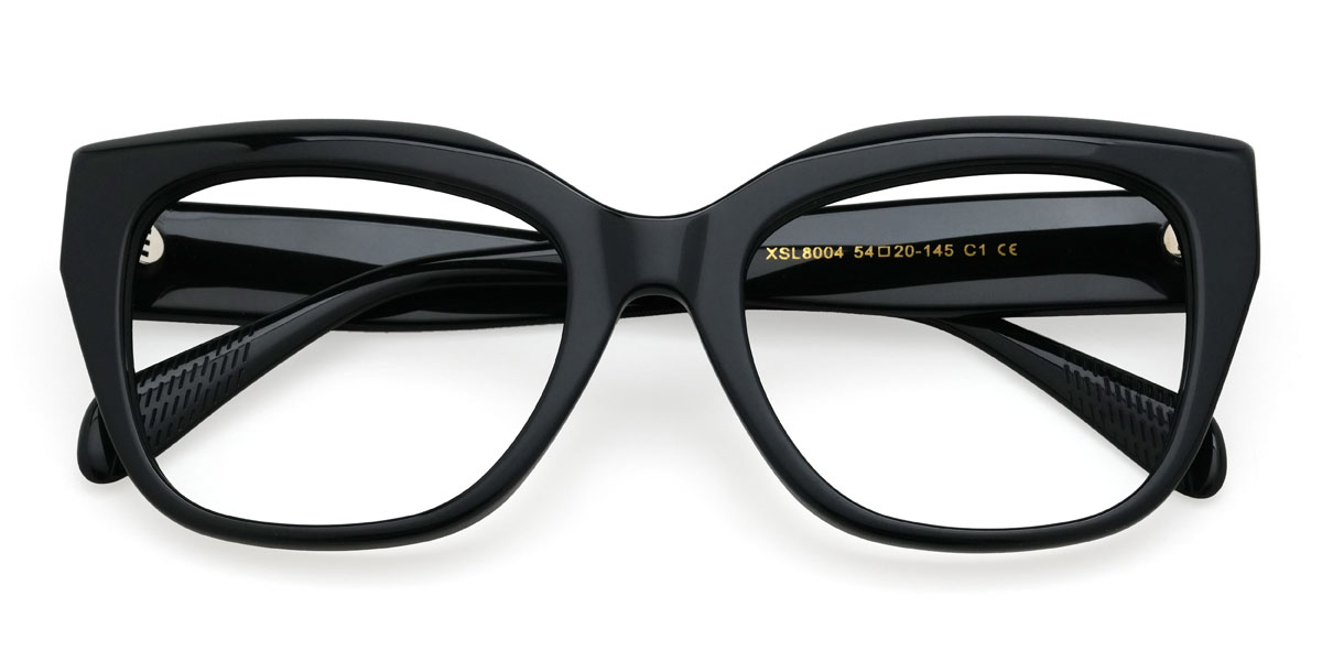 Schwarz Blessing Brille - Square Glasses