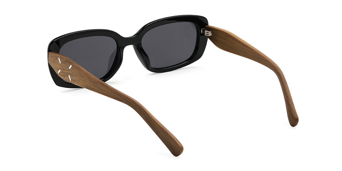 Fekete szürke Fredrick Szemüveg - Rectangle Sunglasses