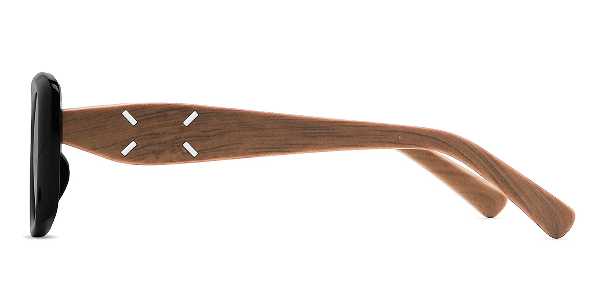 Fekete szürke Fredrick Szemüveg - Rectangle Sunglasses