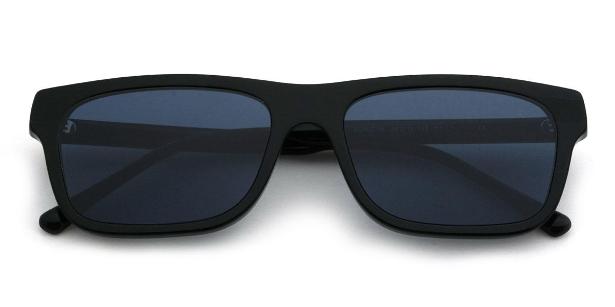 Black Dark Blue Mylah Glasses - Rectangle Sunglasses
