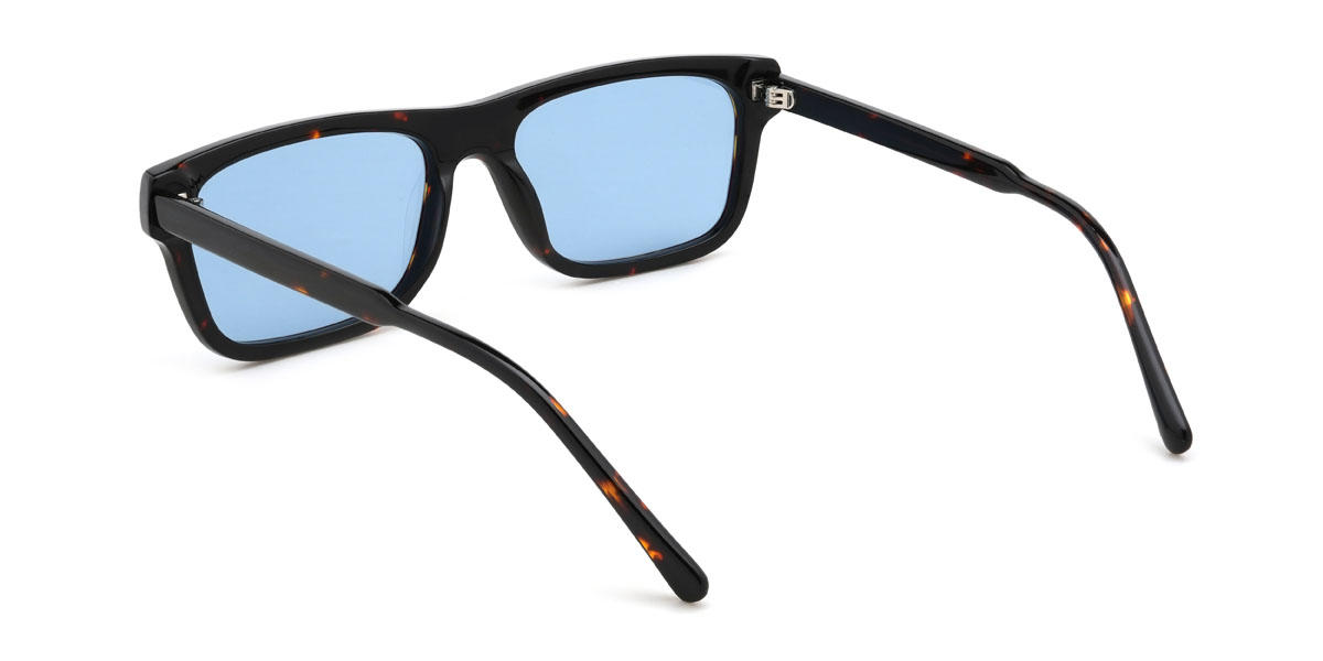 Black Dark Blue Mylah Glasses - Rectangle Sunglasses
