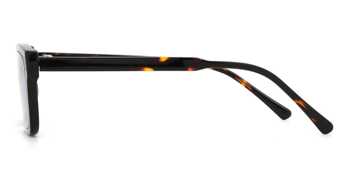 Tortoiseshell Blue Mylah Glasses - Rectangle Sunglasses