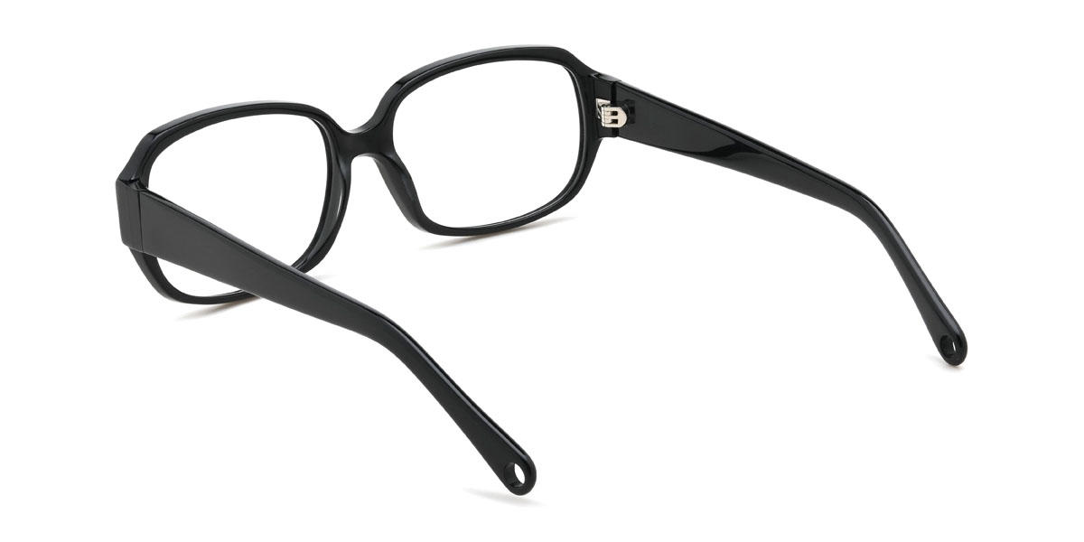 Black Jamir Glasses - Rectangle Glasses