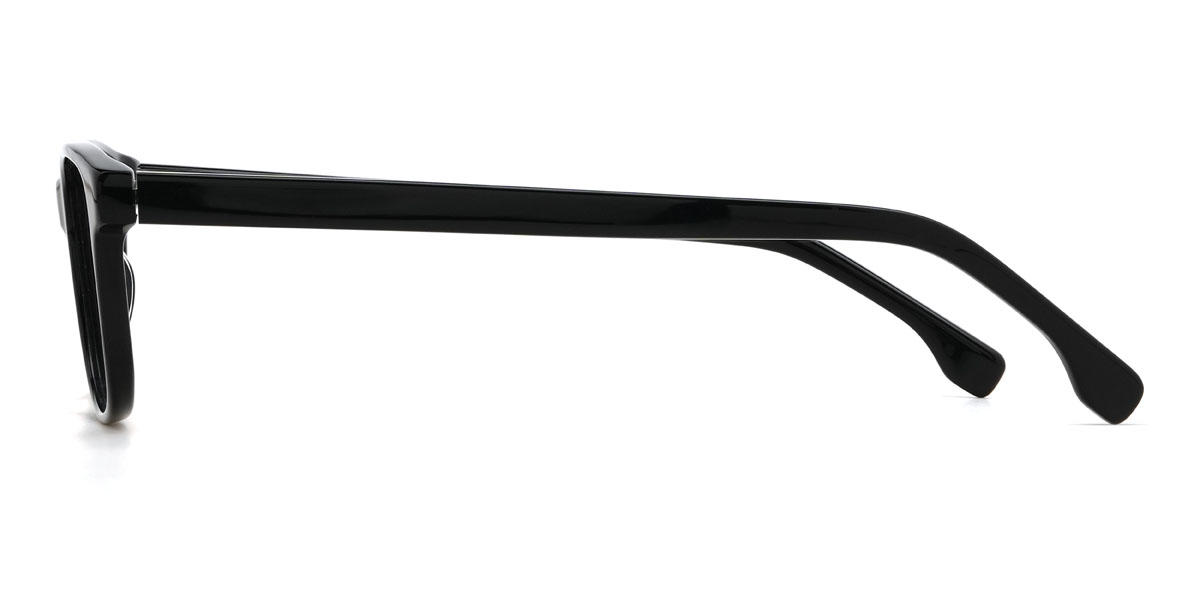 Black Kareem Glasses - Rectangle Glasses