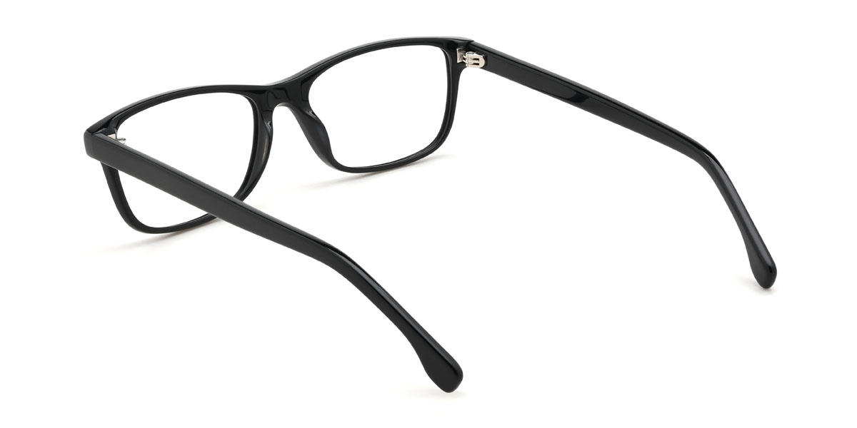 Black Kareem Glasses - Rectangle Glasses