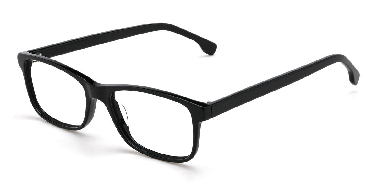 Black Kareem Glasses - Rectangle Glasses