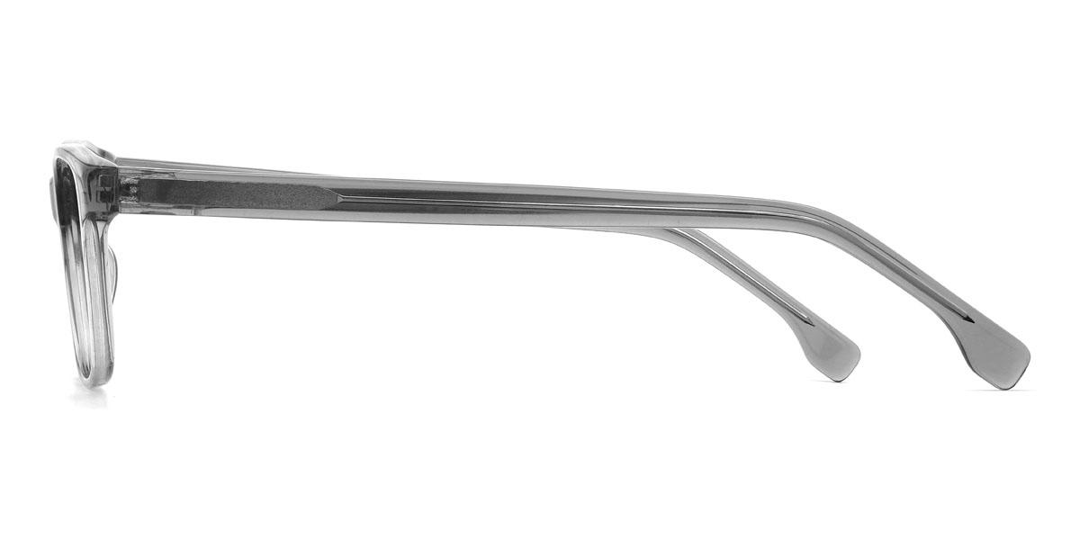 Clear Grey Kareem Glasses - Rectangle Glasses
