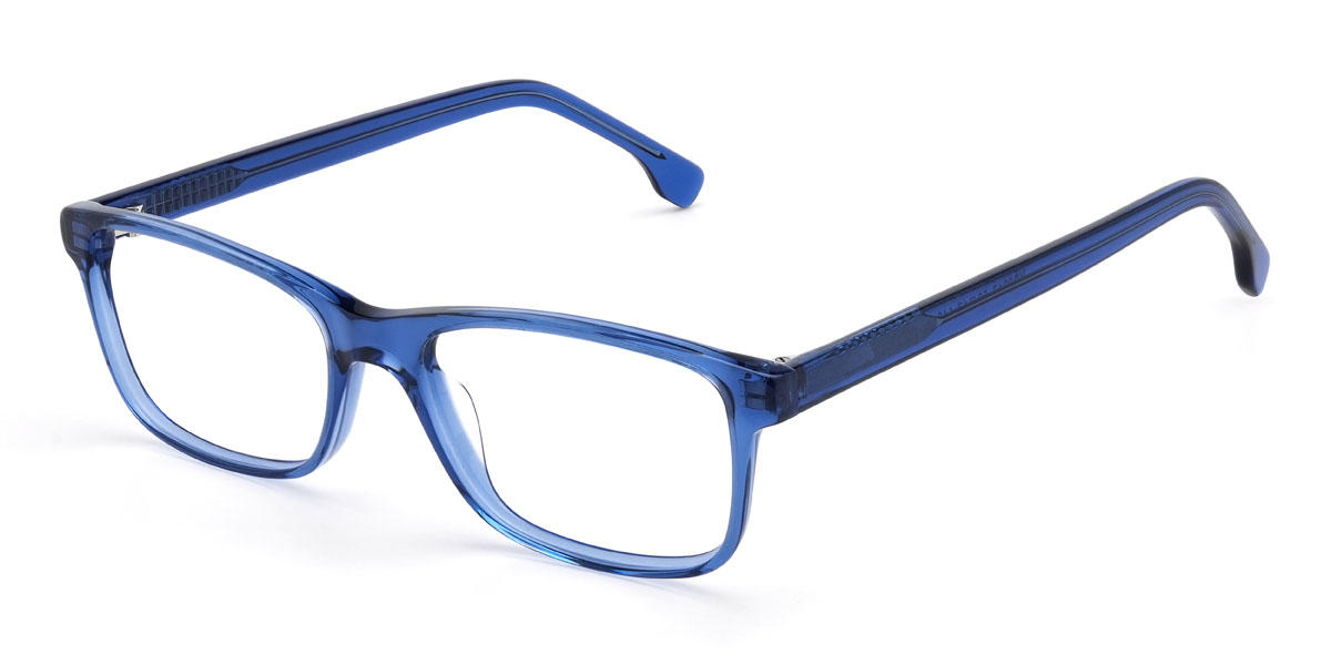 Blue Kareem Glasses - Rectangle Glasses