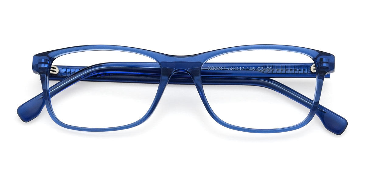 Blue Kareem Glasses - Rectangle Glasses