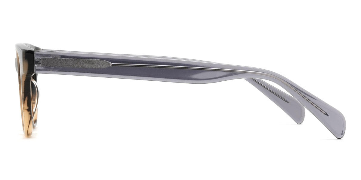 Wood Grain Sariyah Glasses - Oval Glasses