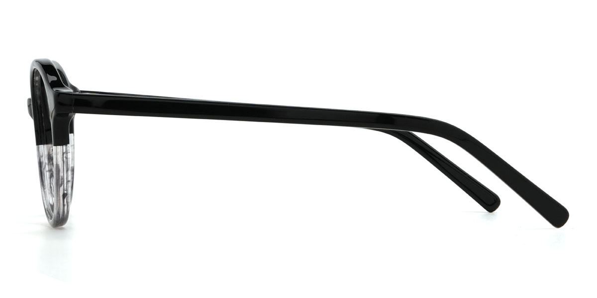 Black Black Tortoiseshell Izaiah Glasses - Oval Glasses