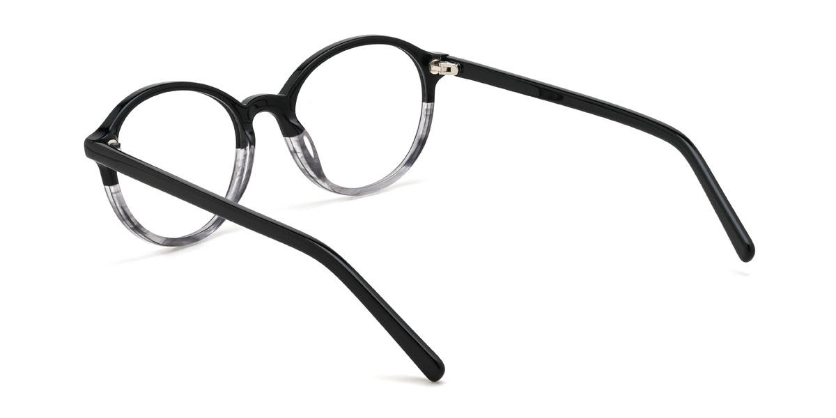 Black Black Tortoiseshell Izaiah Glasses - Oval Glasses