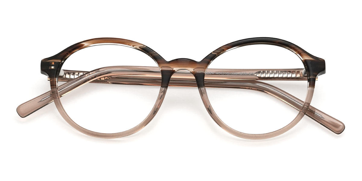 Brown Tortoiseshell Tawny Izaiah Glasses - Oval Glasses