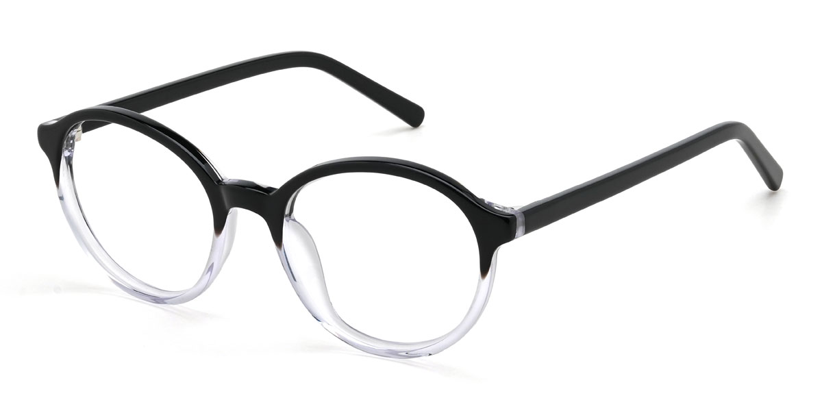 Black Blue Izaiah Glasses - Oval Glasses