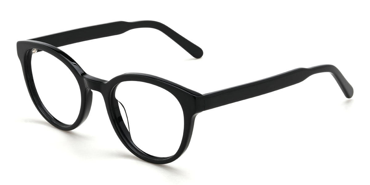 Black Fatema Glasses - Oval Glasses
