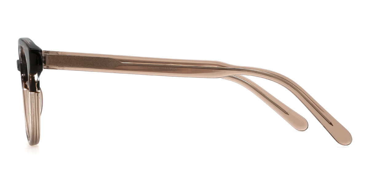 Brown Tortoiseshell Tawny Fatema Glasses - Oval Glasses