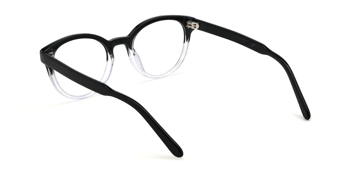 Black Blue Fatema Glasses - Oval Glasses