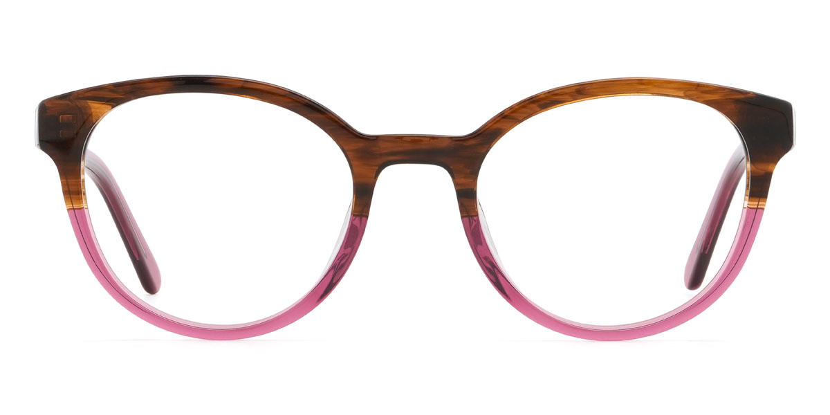 Écaille de tortue violet Fatema Lunettes - Oval Glasses