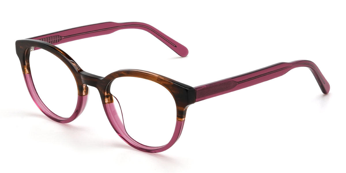 Écaille de tortue violet Fatema Lunettes - Oval Glasses