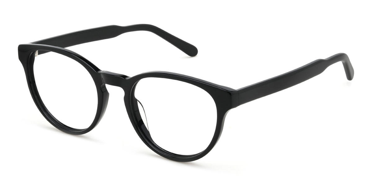 Black Jonas Glasses - Oval Glasses