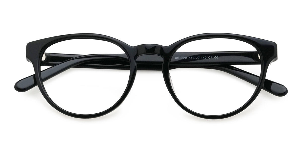 Black Jonas Glasses - Oval Glasses