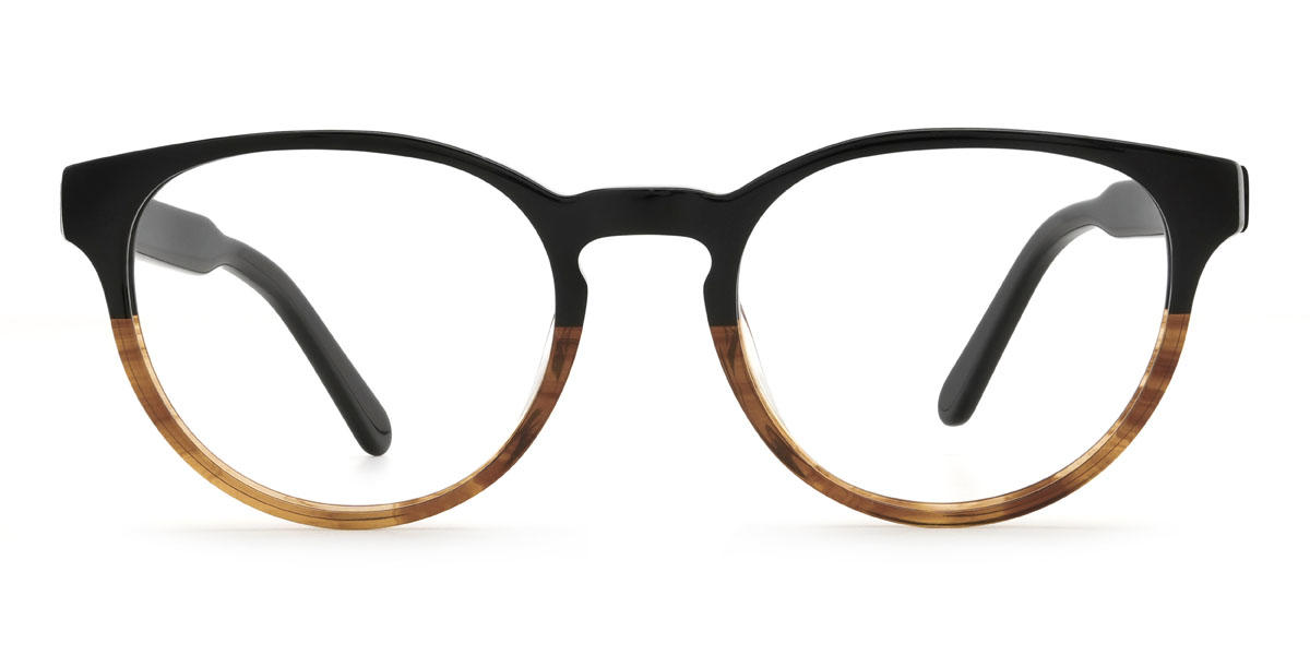 Black Tortoiseshell Jonas Glasses - Oval Glasses