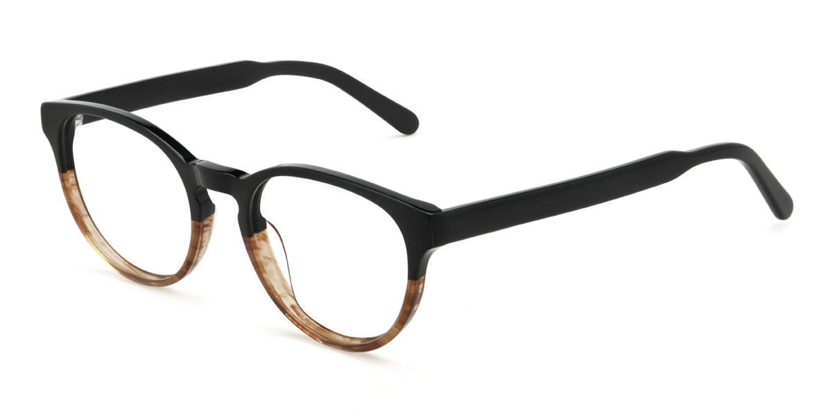 Black Tortoiseshell Jonas Glasses - Oval Glasses