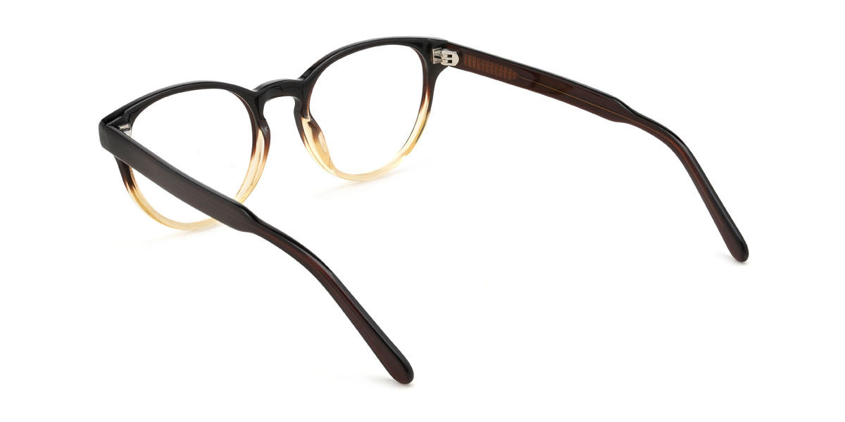 Gradient Brown Jonas Glasses - Oval Glasses