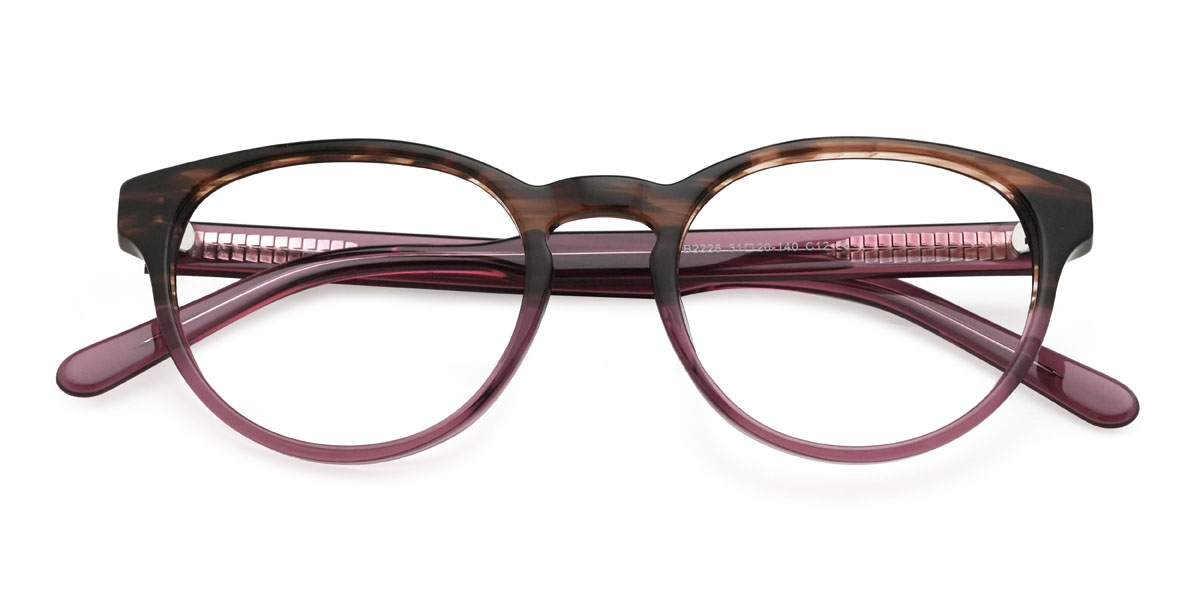 Schildpatt Lila Jonas Brille - Oval Glasses