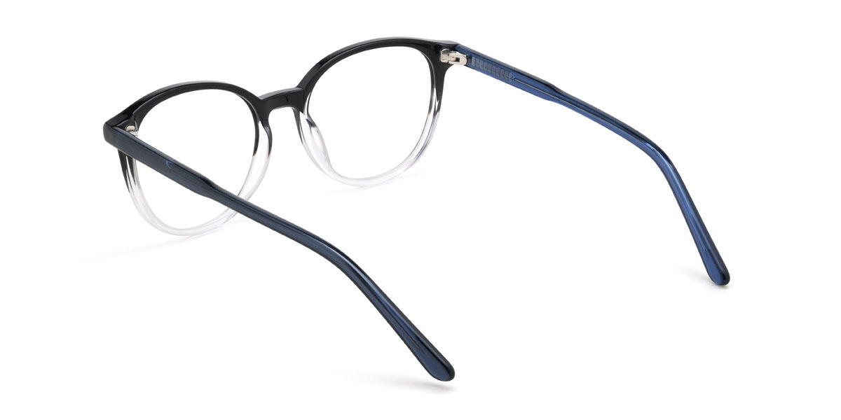 Black Blue Maliya Glasses - Oval Glasses