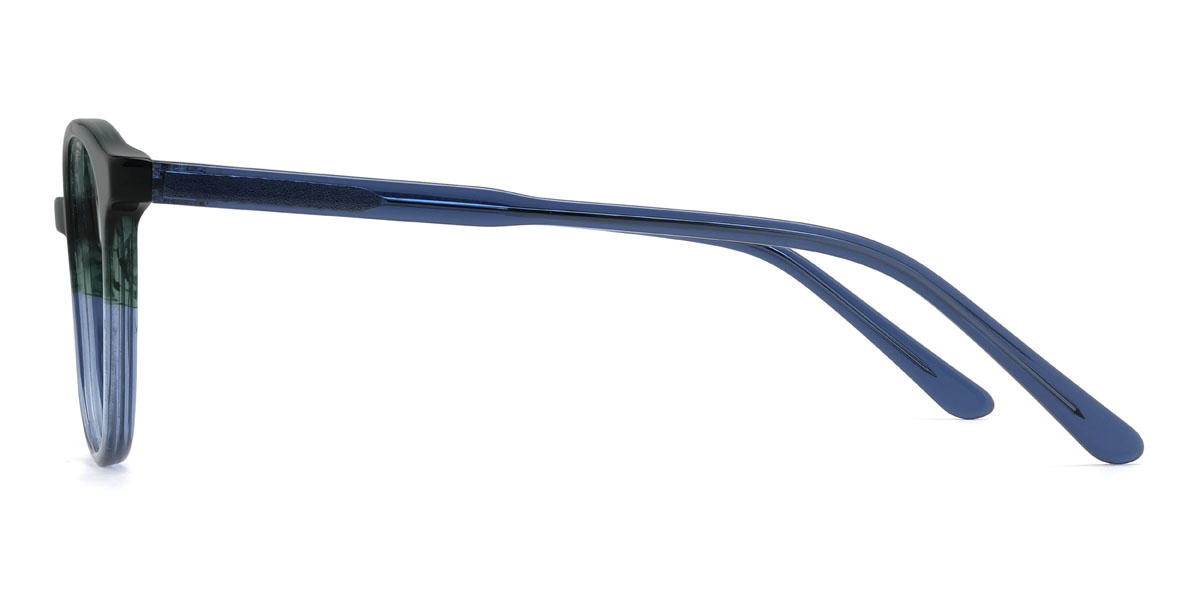 Green Blue Maliya Glasses - Oval Glasses