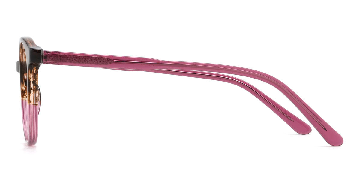 Tortoiseshell Purple Maliya Glasses - Oval Glasses