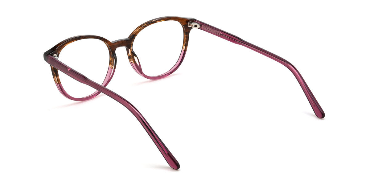 Tortoiseshell Purple Maliya Glasses - Oval Glasses