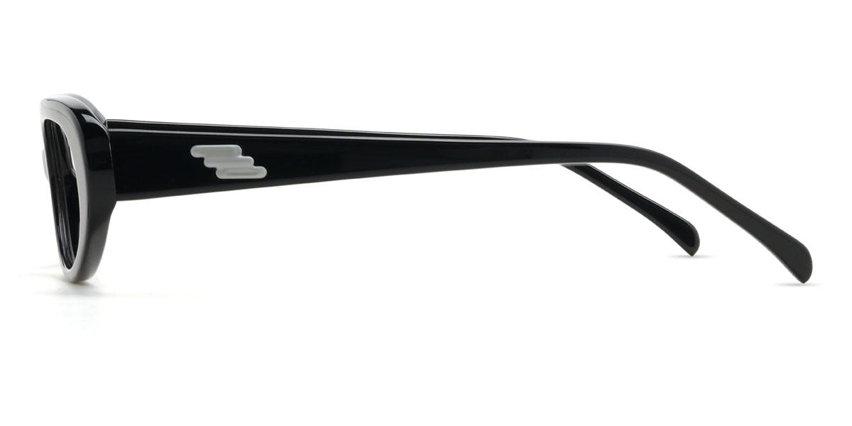 Black Agastya Glasses - Oval Glasses