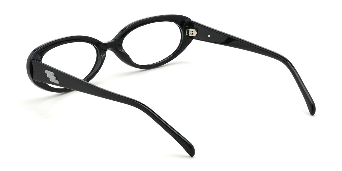 Black Agastya Glasses - Oval Glasses
