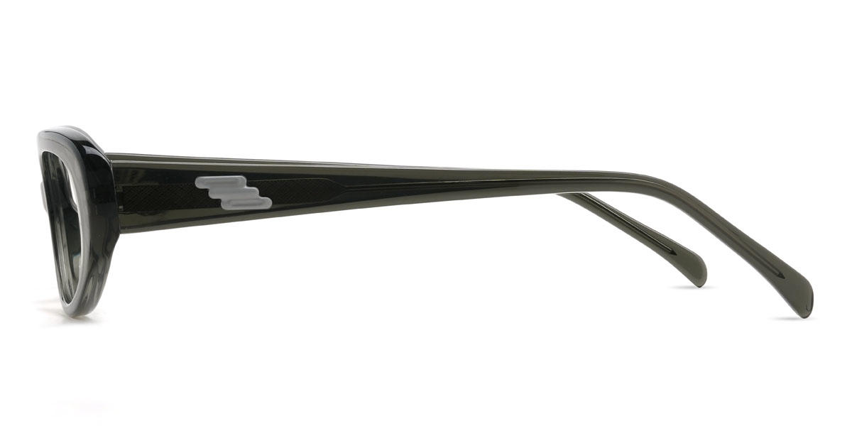 Grey Agastya Glasses - Oval Glasses