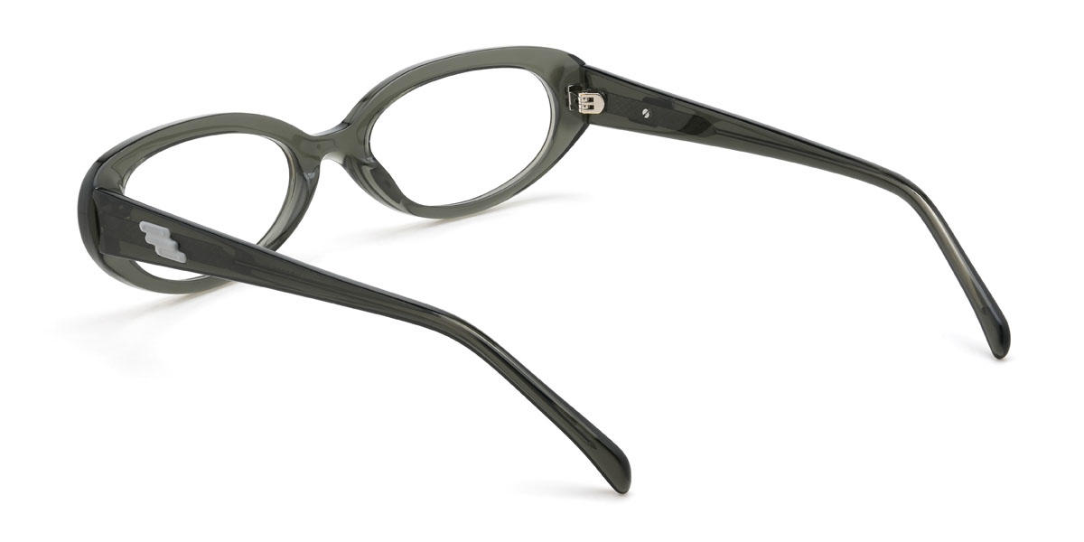 Grey Agastya Glasses - Oval Glasses