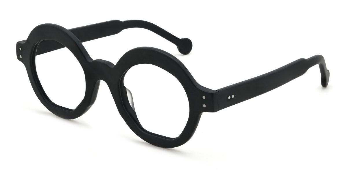 Black Maddison Glasses - Round Glasses