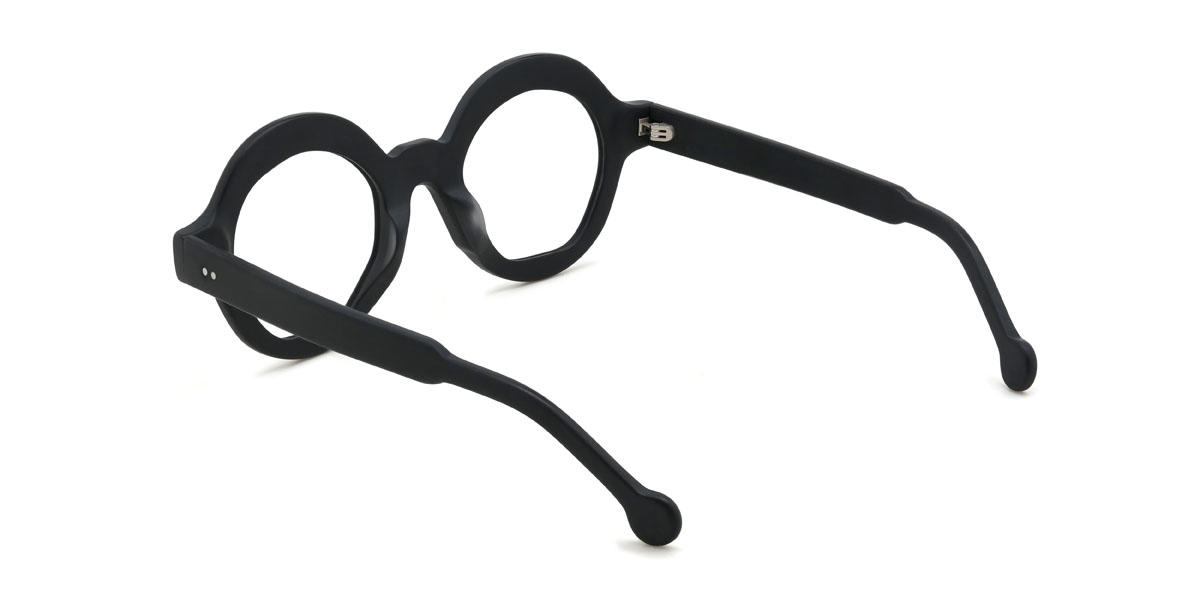 Black Maddison Glasses - Round Glasses