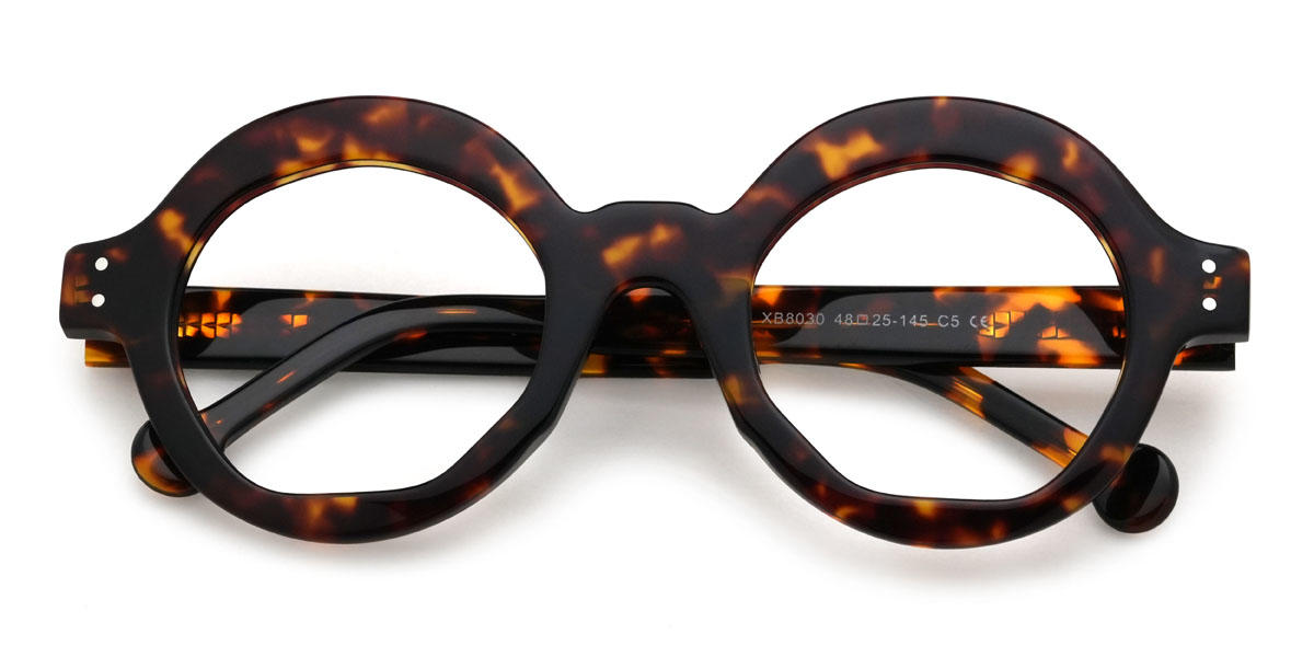 Tortoiseshell Maddison Glasses - Round Glasses