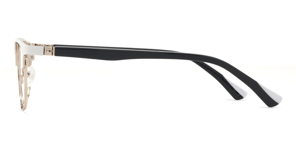 Gold Weiß Mallory Brille - Rectangle Glasses