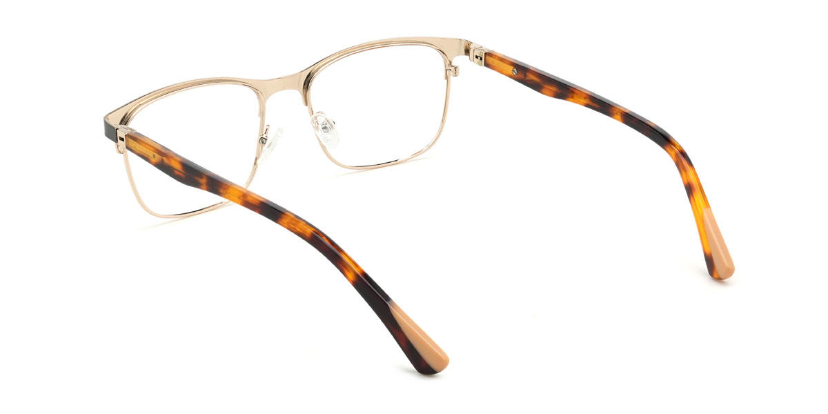 Gold Black Mallory Glasses - Rectangle Glasses