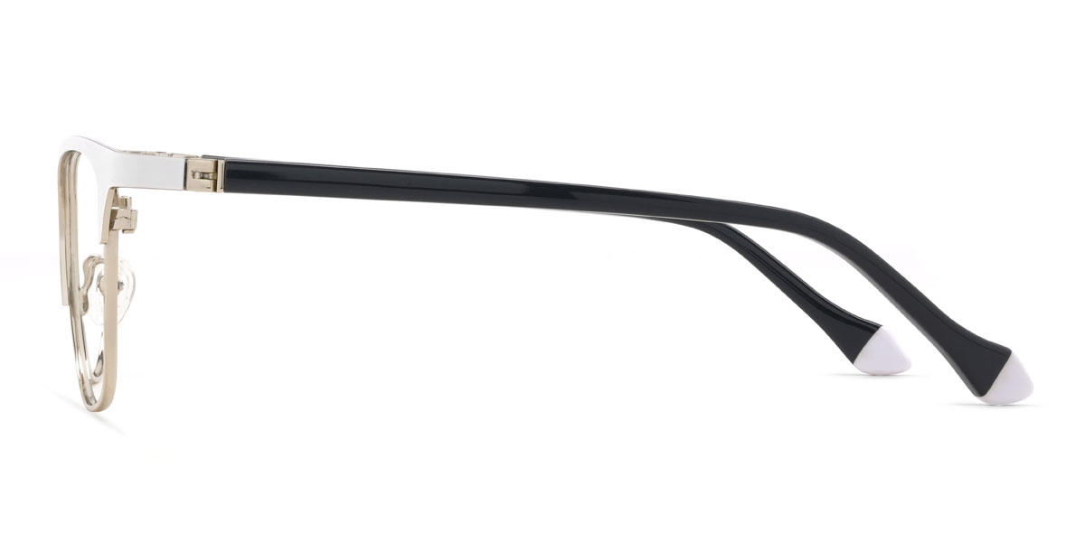 Gold Weiß Kensley Brille - Rectangle Glasses