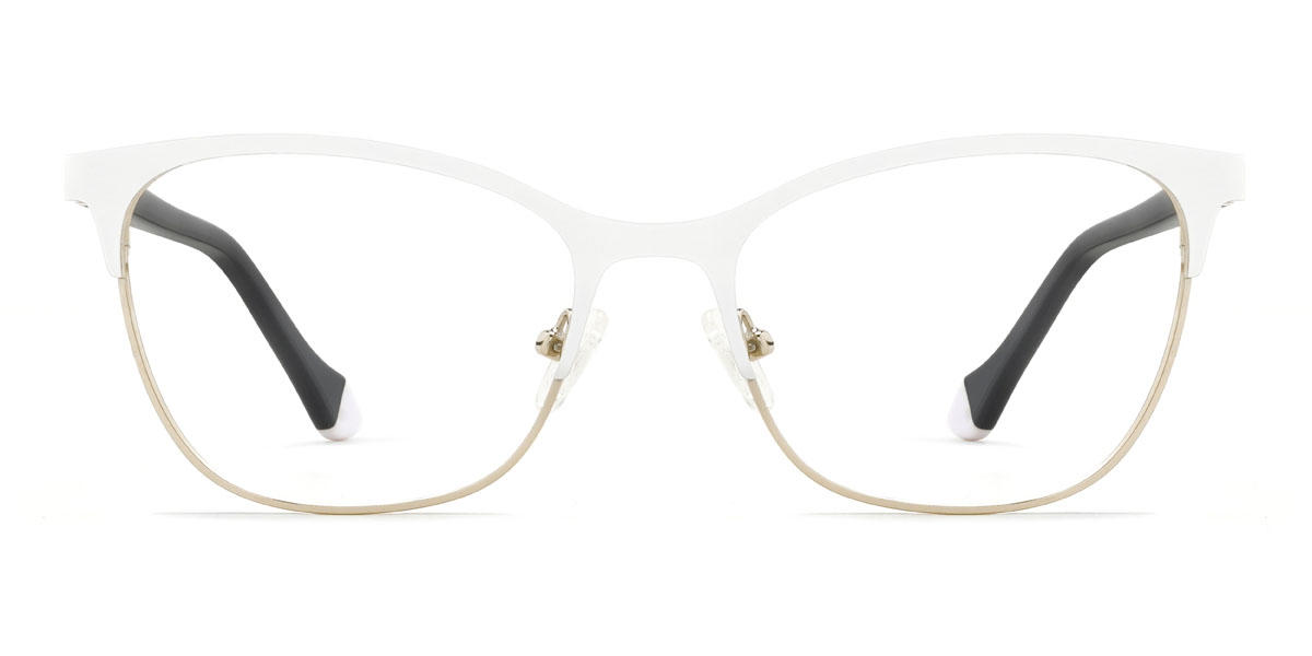 Gold Weiß Kensley Brille - Rectangle Glasses