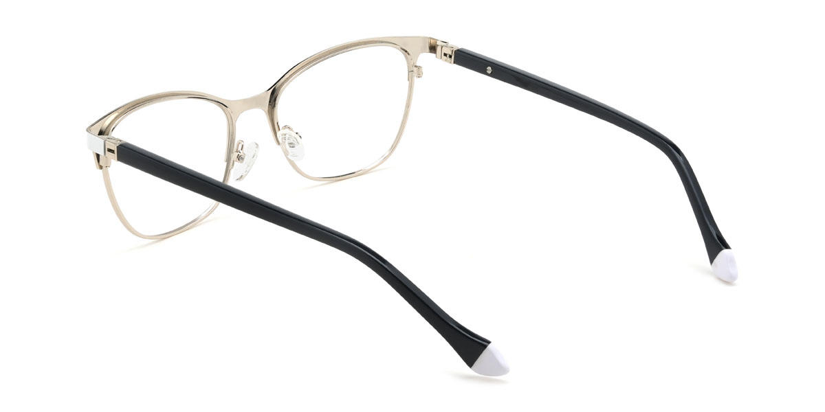 Gold Weiß Kensley Brille - Rectangle Glasses