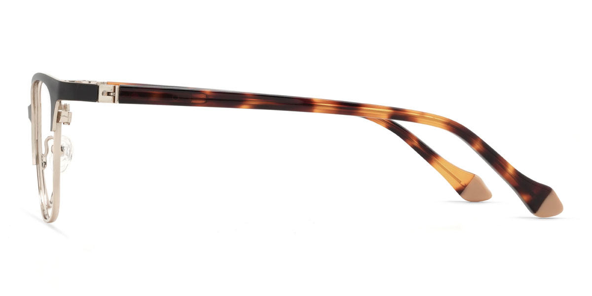 Gold Black Kensley Glasses - Rectangle Glasses