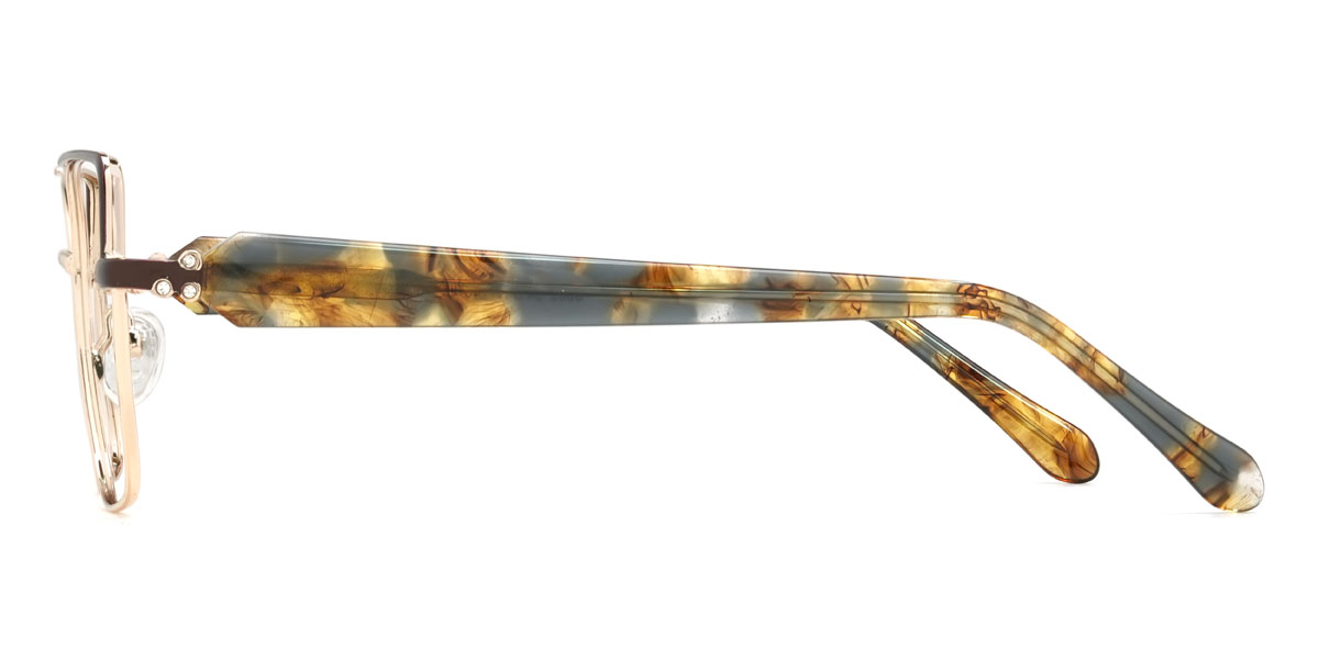 gold braun Jayceon Brille - Rectangle Glasses
