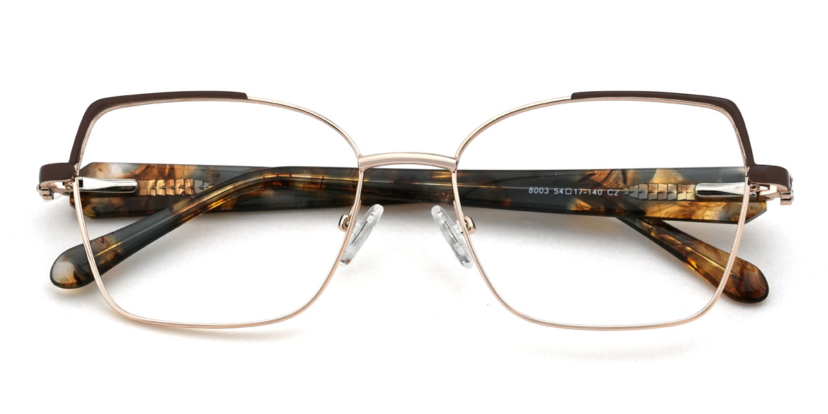 gold braun Jayceon Brille - Rectangle Glasses