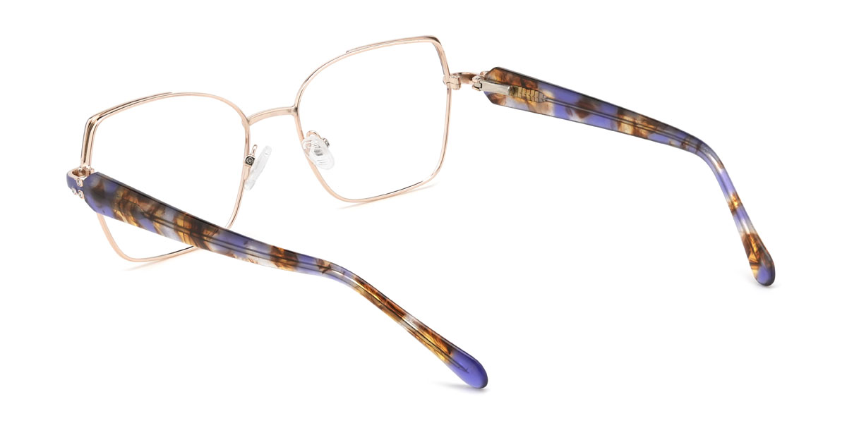 Or Violet Jayceon Lunettes - Rectangle Glasses