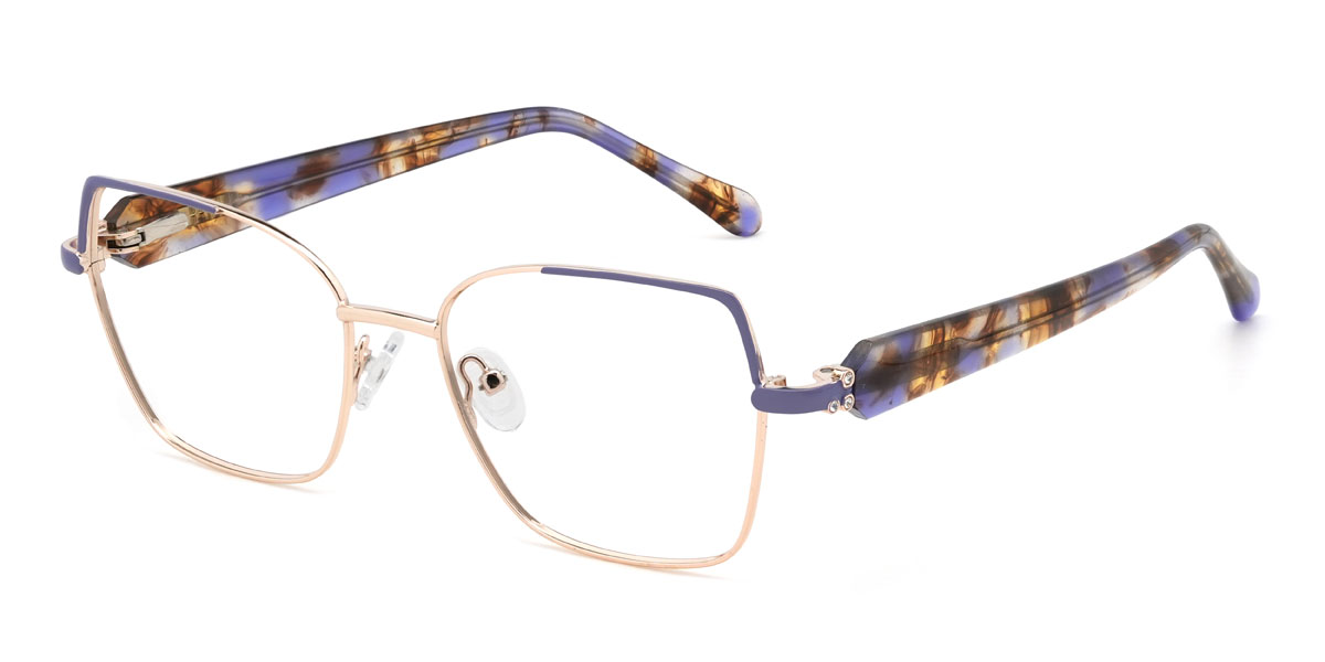Or Violet Jayceon Lunettes - Rectangle Glasses